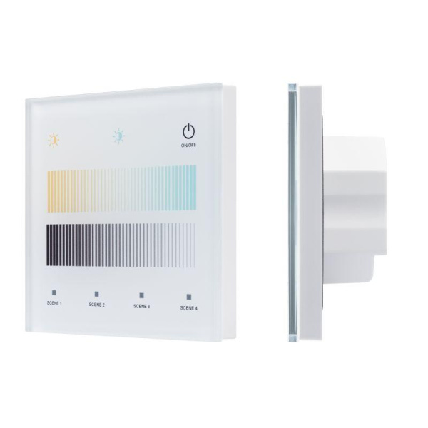 Панель сенсорная SMART-DALI-301-11-1G-4SC-MIX-IN White BUS/24В Touch 2.4G IP20 пластик INTELLIGENT ARLIGHT 046551