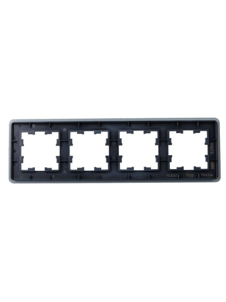 Рамка 4-м BRITE РУ-4-2-Бр стекло графит RE IEK BR-M42-G-41-K53