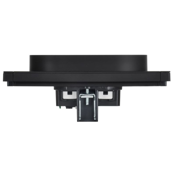 Розетка 2-м СП FORTE&PIANO FP124M 16А IP20 с заземл. без защ. шторок безвинтовое крепление черн. IEK FP-R21-16-1-M-K02