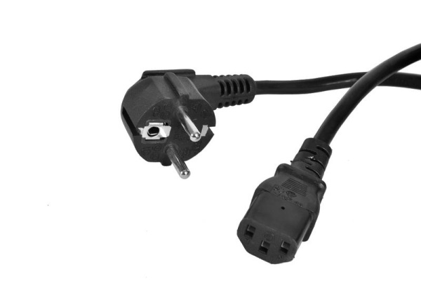 Шнур питания R-10-Cord-C13-S-5 C13-Schuko 10А 220В проводник. 3х1кв.мм 5м черн. Rem 1361898