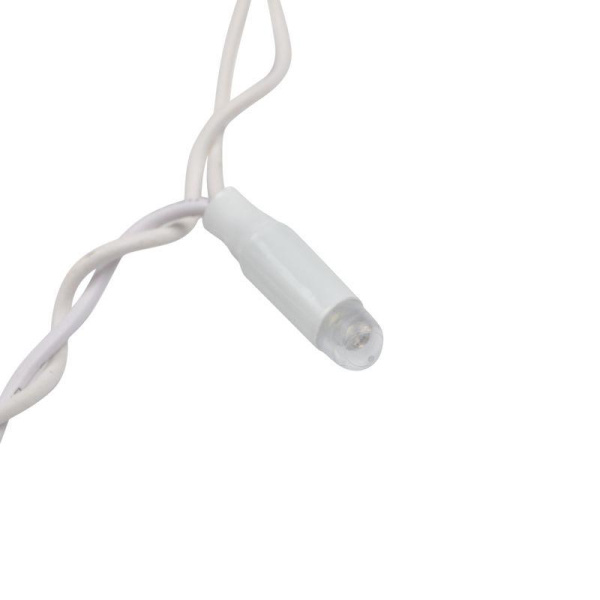 Гирлянда светодиодная "Дождь" 2х3м 600LED тепл. бел. 80Вт 230В IP65 эффект мерцания провод бел. (нужен шнур питания 303-500-1) Neon-Night 235-366