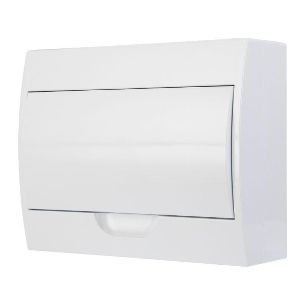 Бокс ЩРН-П-12 IP41 пластик. бел. (бел. дверца) Rexant 11-0313