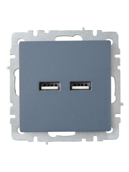 Розетка BRITE USB A+A 3.1А РЮ10-1-БрМ механизм маренго IEK BR-U21-D31-K35