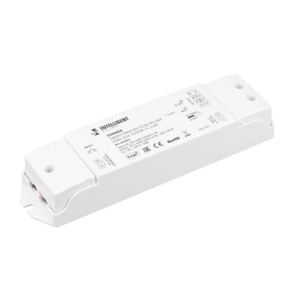 Диммер SMART-PWM-103-72-SH-PS-SUF 230В 3х1А TUYA Wi-Fi 2.4G IP20 пластик INTELLIGENT ARLIGHT 046524