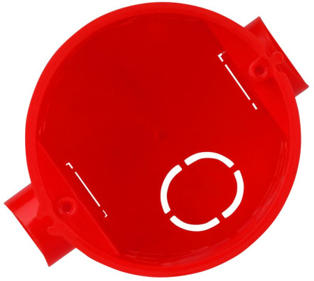 Коробка установочная СП 60х62мм IP30 блочная углублен. красн. Ruvinil 10190