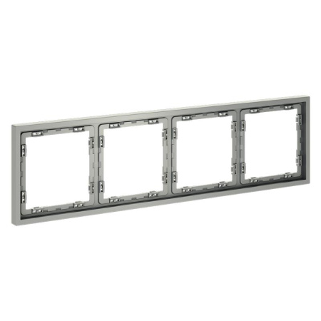 Рамка 4-м S70 пластик. сталь Voltum VLS100405