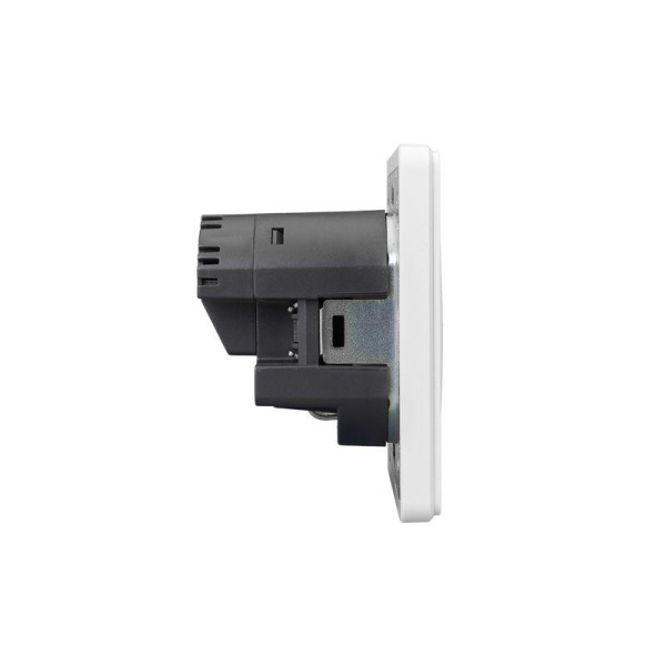 Розетка 1-м СП ROUND MIELE 16А с заземл. защ. шторки с USB A+C быстрой зарядки 5В/3А перламутр Kranz KR-78-0704-1