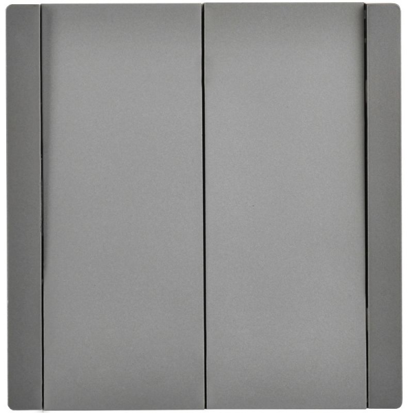 Выключатель перекрестный 2-кл. СП FORTE&PIANO 10А FP509 сталь IEK FP-V23-0-10-1-K46