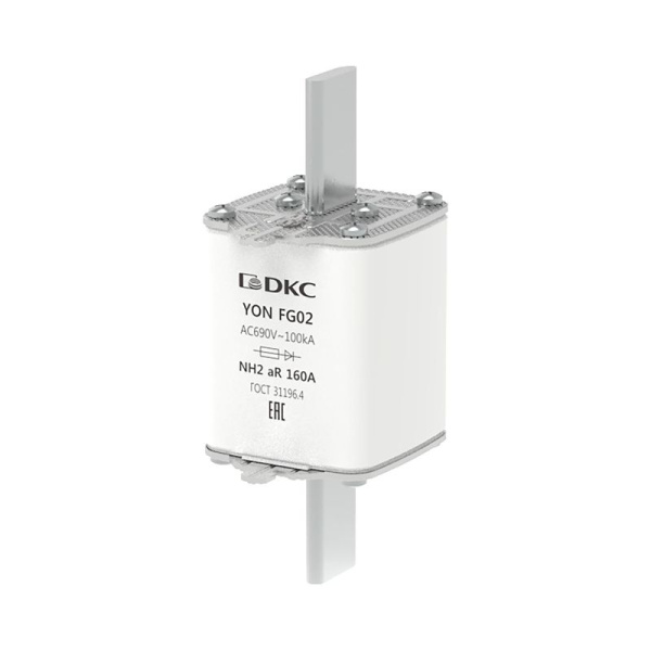 Предохранитель YON ножевого типа FG2 160А 690В хар-ка aR DKC 1FG02-0160-690V-AR