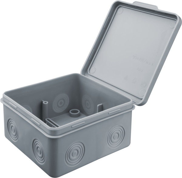 Коробка распаячная 93 758 NSS-DB-100-100-50-GR открытого монтажа (без мембран) Navigator 93758