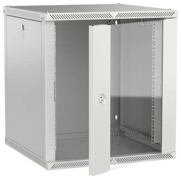 Шкаф LINEA W 2.0 12U 600х600мм дверь стеклян. сер. ITK LWR3-12U66-GF-2