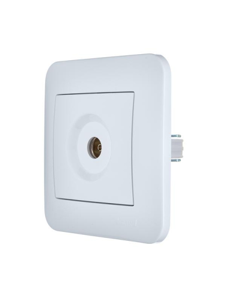 Розетка телевизионная оконечная TV СП ASTI IP20 в сборе бел. LEZARD 7081-0202-130