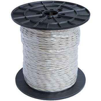 Провод ретро 2х1.5 сл. кость (уп.200м) RetroElectro 2254766