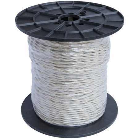 Провод ретро 2х1.5 сл. кость (уп.200м) RetroElectro 2254766