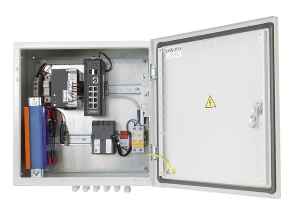 Коммутатор уличный управляемый (L2+) OS-44TB1(SW-80802/ILS(port 90Вт)) на 10 портов с термостабил. OSNOVO 13926