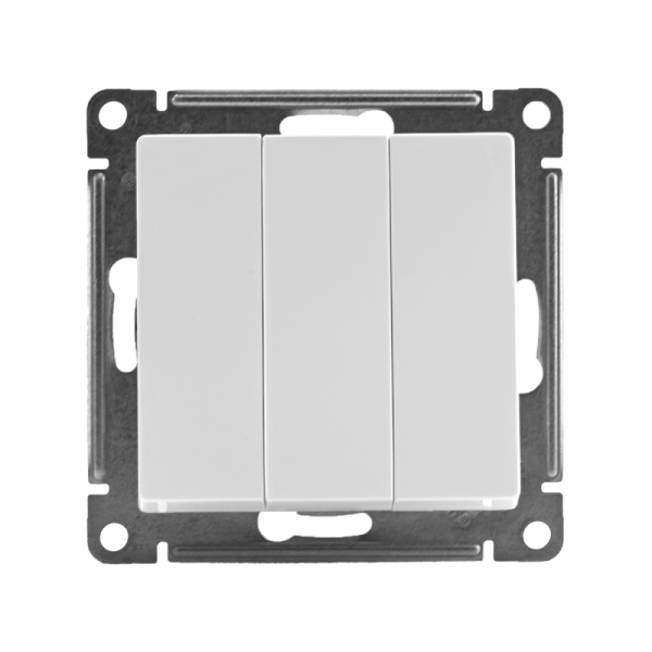 Выключатель 3-кл. СП AtlasDesign 10А IP20 (сх. 1+1+1) 10AX механизм бел. SE ATN000131