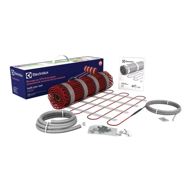 Комплект "Теплый пол" (мат) двухжил. 150Вт/кв.м 300Вт 2-2.5кв.м MULTI SIZE MAT EMSM 2-150-2 Electrolux НС-1105900
