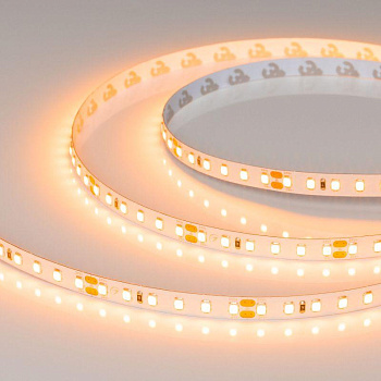 Лента светодиодная UL-A120-8mm 24В Warm 1900К 9.6Вт/м IP20 открытый (уп.5м) Arlight 056725