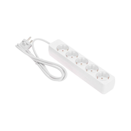 Удлинитель 5х1.5м с заземл. 3х0.75 бел. PROCONNECT 13-4211