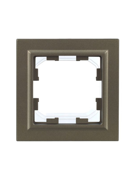 Рамка 1-м IP44 BRITE РУ-1-БрШ-44 шампань IEK BR-M12-44-K37