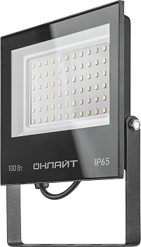 Прожектор светодиодный 90 500 OFL-03-100-6.5K-BL-IP65-LED 100Вт 6500K IP65 8000лм черн. ОНЛАЙТ 90500