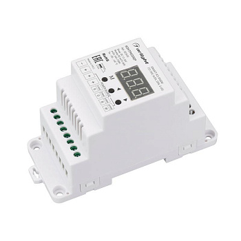 Контроллер SMART-K3-RGBW (12-36В 4х5А DIN 2.4G) (IP20 пластик) Arlight 022493
