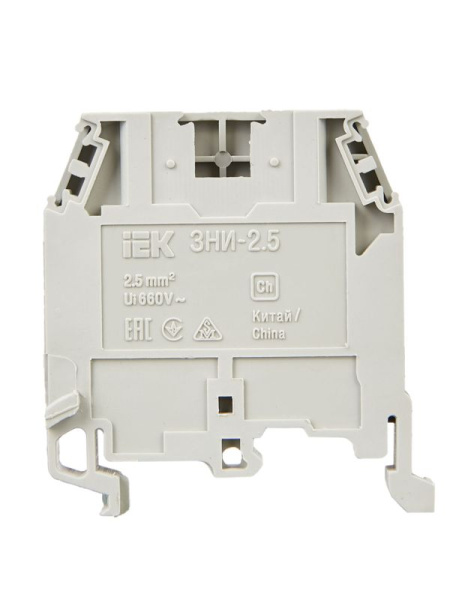 Зажим наборный ЗНИ-2.5кв.мм (JXB24А) сер. IEK YZN10-002-K03