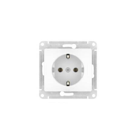 Розетка Glossa 16А с заземл. быстрозажим. клем. механизм бел. SE GSL000143S