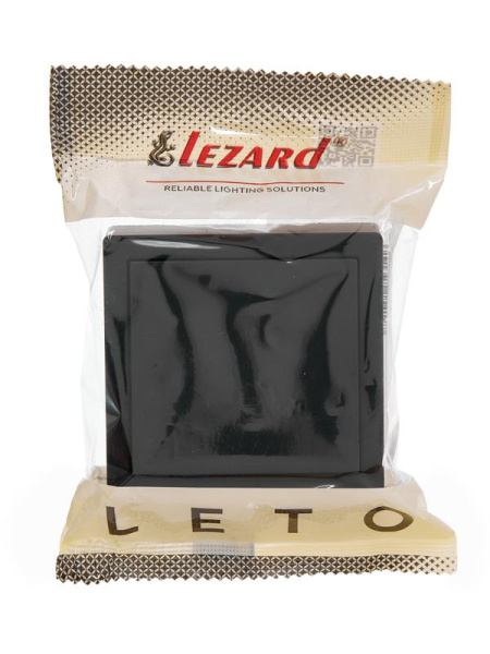 Кнопка звонка ОП LETO черн. бархат LEZARD 752-4200-103