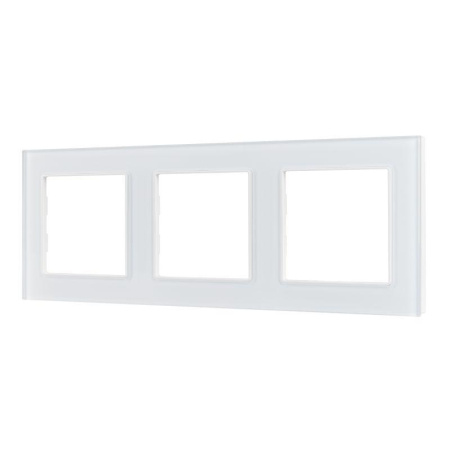 Рамка стеклянная FRM-GLARE-GS-3-WH Arlight 043799
