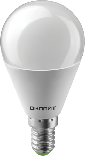 Лампа светодиодная 90 421 OLL-G45-9-230-4K-E14-FR 9Вт шар 4000К E14 90-240В PRO ОНЛАЙТ 90421