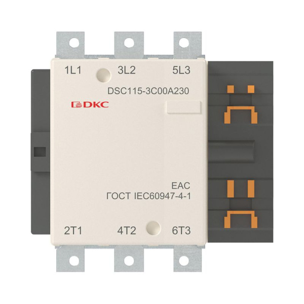 Контактор магнитный DSC115-3C00A230 115А 55кВт (AC3) 220В AC YON DSC115-3C00A230