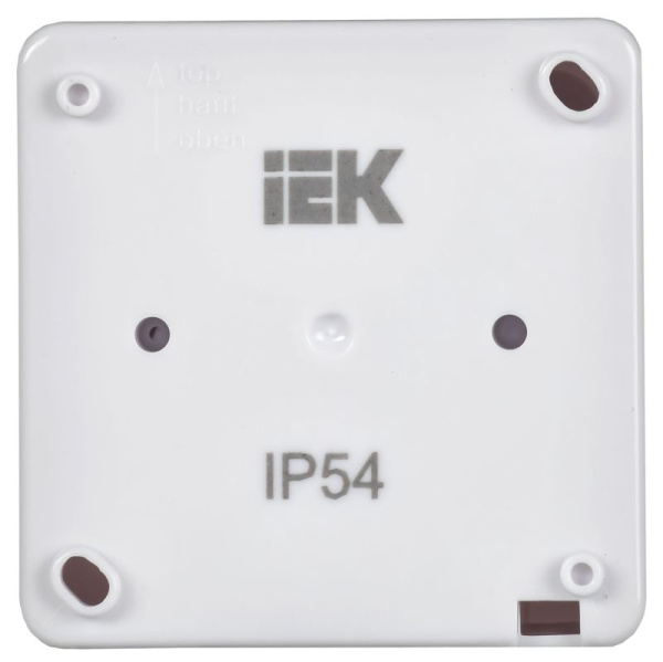 Розетка 1-м ОП Гермес Plus РСб20-3-ГПБд 16А IP54 с заземл. с дым. крышкой бел. IEK ERMP12-K03-16-54-EC