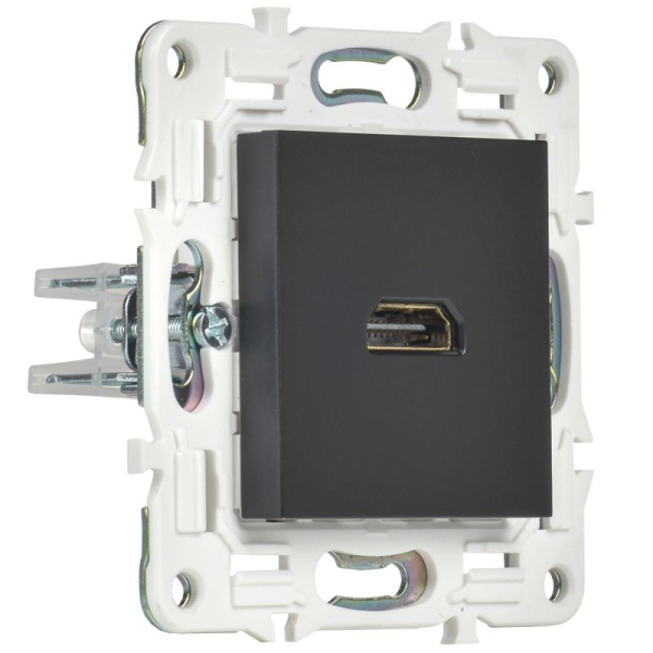 Розетка HDMI SKANDY SK-H01Bl черн. IEK SK-H10-K02