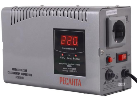 Стабилизатор напряжения АСН-500 Н Ресанта 63/6/63