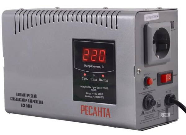 Стабилизатор напряжения АСН-500 Н Ресанта 63/6/63