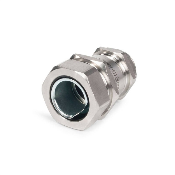 Ввод кабельный для металлорукава ВК-М25(13-18мм)-МР20 (INOX) нерж. сталь Fortisflex 89112