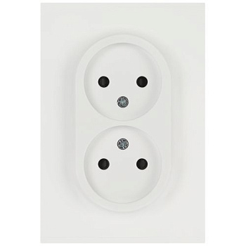 Розетка 2-м СП Arktik 16А IP20 250В без заземл. бел. матов. 16-2107-08 Эра Б0071688
