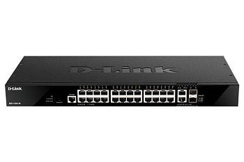 Коммутатор управляемый L3 DGS-1520-28/A1A стекируемый с 24 портами 10/100/1000Base-T 2 портами 10GBase-T и 2 портами 10GBase-X SFP+ D-link 1857420