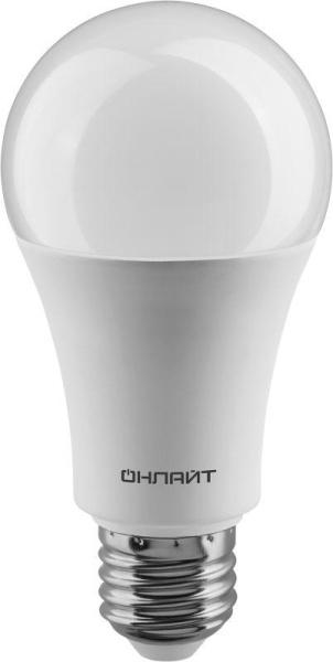 Лампа светодиодная 90 407 OLL-A60-27-230-4K-E27 27Вт грушевидная 4000К E27 90-240В PRO ОНЛАЙТ 90407