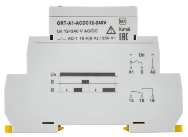 Реле задержки включения ORT 1 контакт 12-240В AC/DC IEK ORT-A1-ACDC12-240V