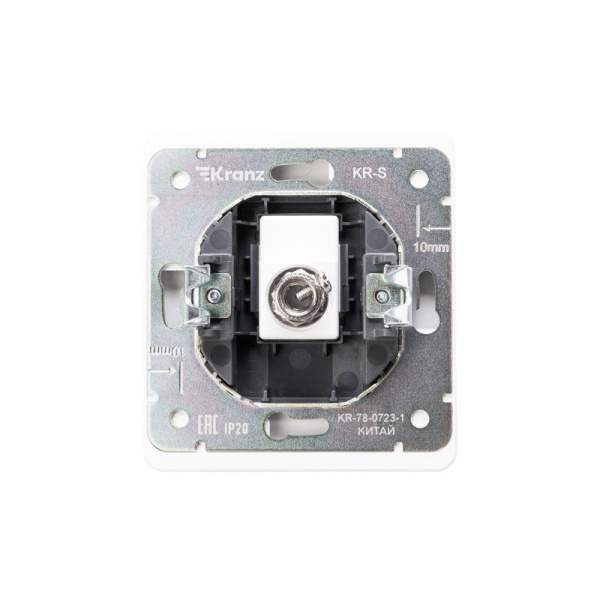 Розетка телевизионная TV СП ROUND MIELE перламутр Kranz KR-78-0723-1