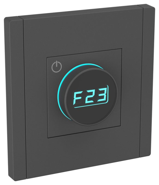 Термостат электронный FORTE&PIANO FP152 с индикацией черн. IEK FP-RT11-K02