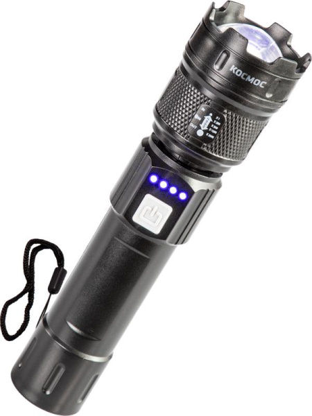 Фонарь ручной аккум. 5Вт P50 LED/ZOOM/Li-ion 1200мА.ч ABS КОСМОС KOC122Lit