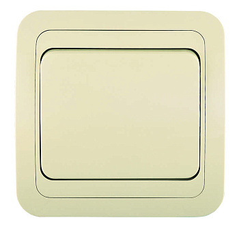 Переключатель проходной 1-кл. СП Mimoza 10А IP20 крем./крем. Makel 25005