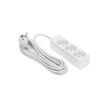 Удлинитель 3х5м с заземл. 3х0.75 бел. PROCONNECT 13-4210
