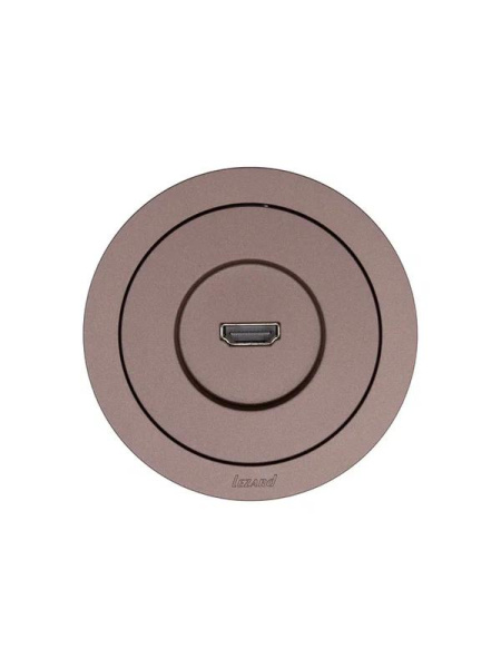 Розетка HDMI 1-м СП OSEN механизм шоколад LEZARD 743-7388-203