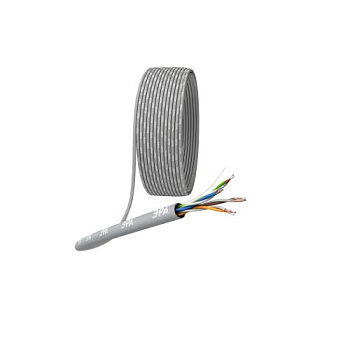 Кабель витая пара U/UTP кат.5E 4х2х24AWG CCA PVC SIMPLE (уп.25м) UL-4-PVC-A-25 Эра Б0044437