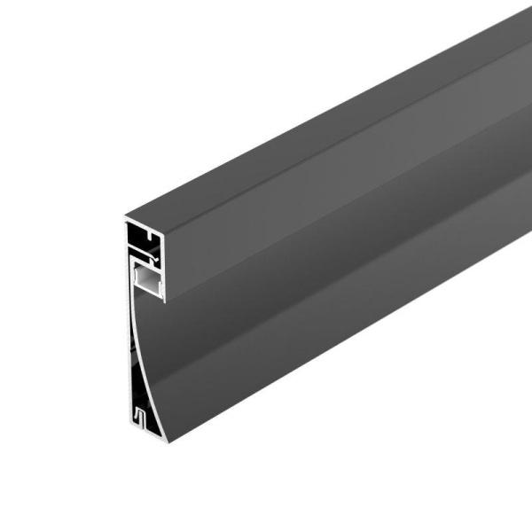 Профиль PLINTUS-H54-2000 BLACK L2000 алюм. Arlight 045433