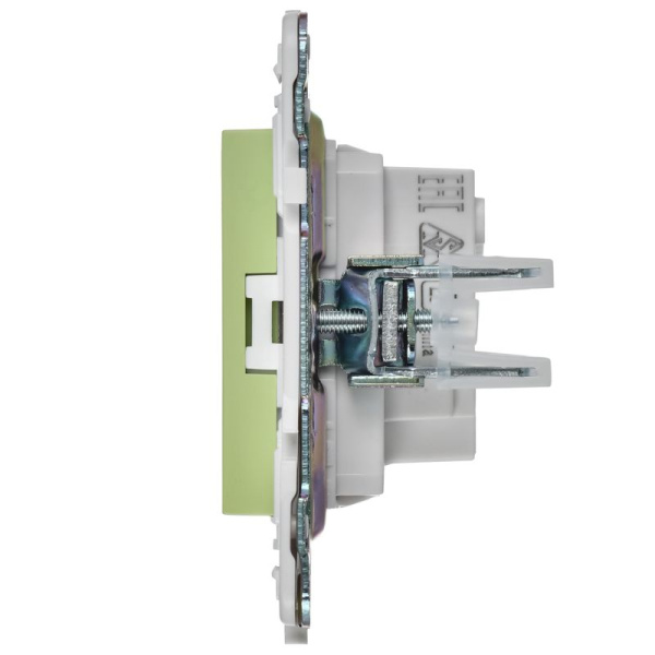 Розетка SKANDY 10А без заземл. без защ. шторок SK-R02G мятный IEK SK-R10-10-K06